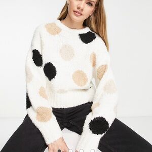 & OTHER STORIES Polka Dot Jacquard Knit Jumper